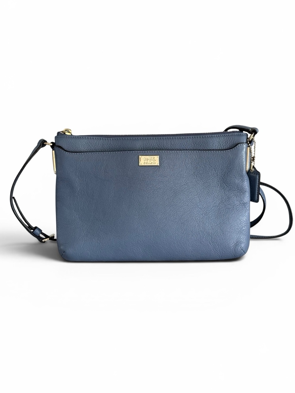 Coach Madison Leather East West Swingpack blue
